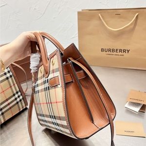 Burberry: Shoulder Totes Bag: Handbag Embroidered